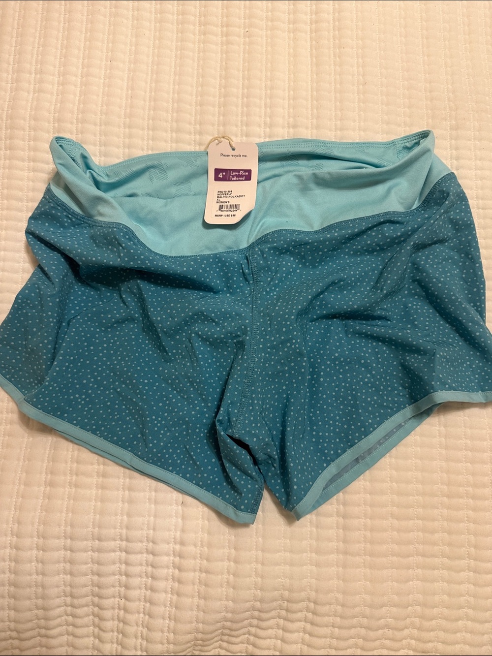 Rabbit Lightweight Aqua Blue Women's Running Shorts